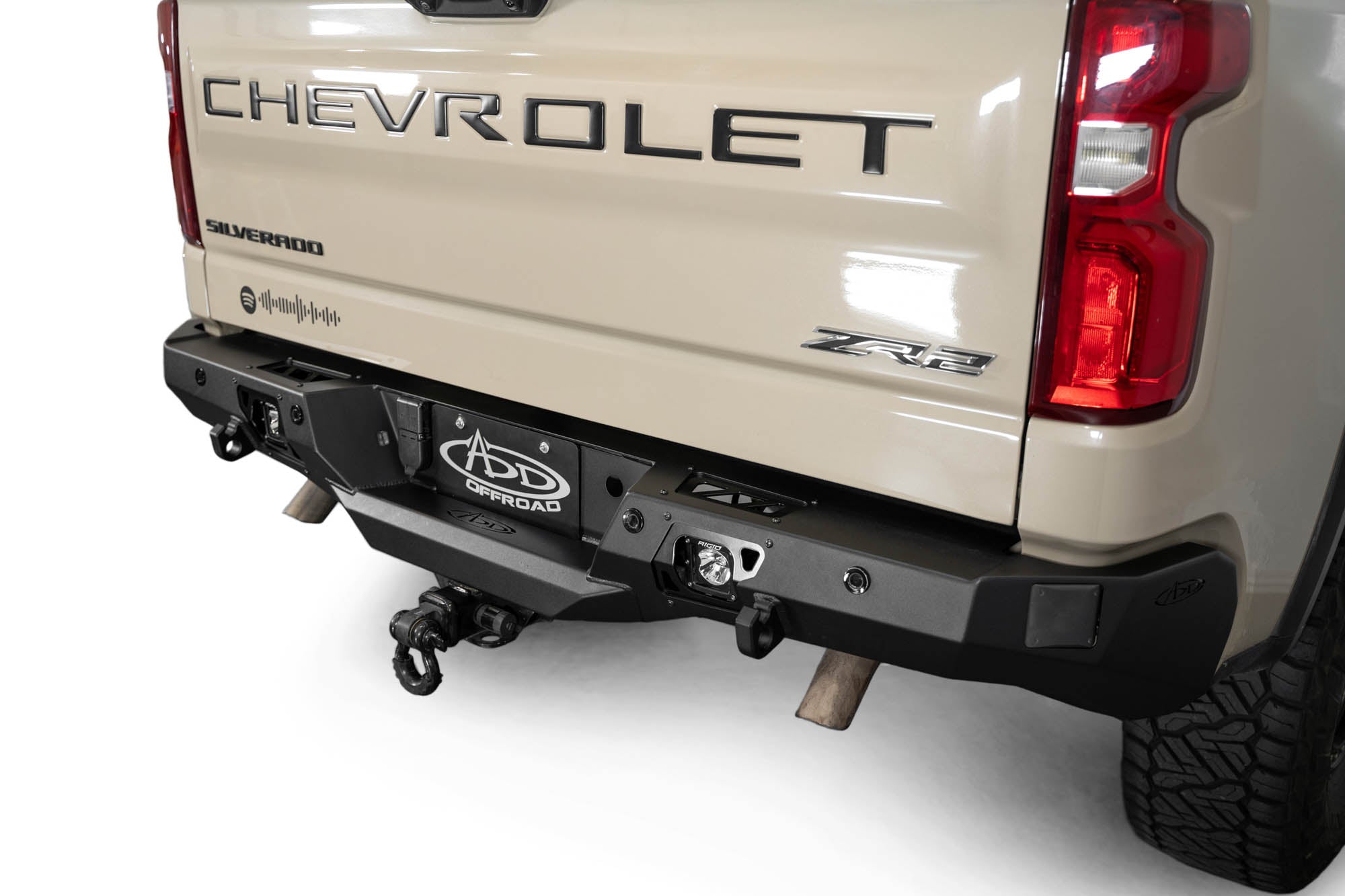 Side Lights on the Stealth Fighter Rear Bumper for the 2022+ Chevy/GMC 1500