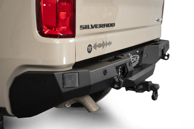 Clevis mounts on the Stealth Fighter Rear Bumper for the 2022+ Chevy/GMC 1500