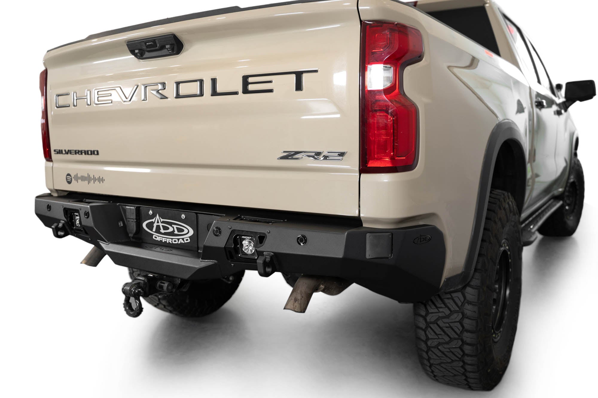 Corner angle of the Stealth Fighter Rear Bumper for the 2022+ Chevy/GMC 1500