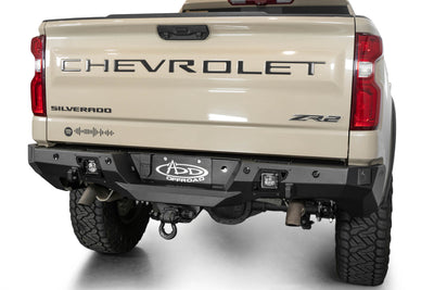 Retained OEM Features on the Stealth Fighter Rear Bumper for the 2022+ Chevy/GMC 1500
