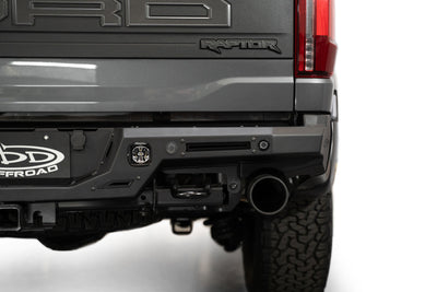 Rock Fighter Rear Bumper for the 4th Gen Ford F-150 Raptor with auxiliary Lights