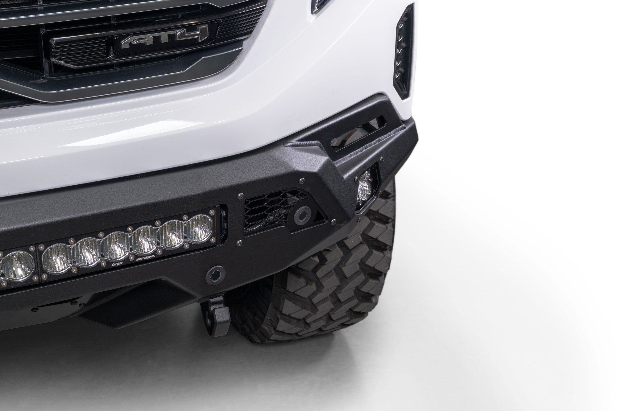 GMC Sierra 1500 with Stealth Fighter Front Bumper retains OEM sensors