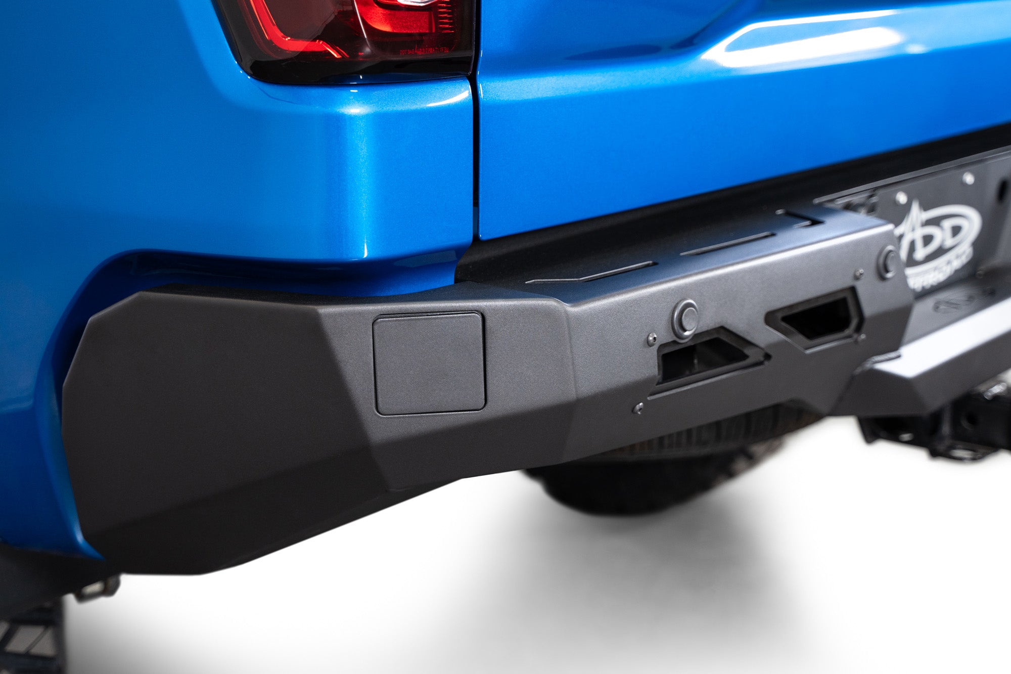 Plates for no blind spot sensors on the Black Label Rear Bumper for the 2022-2024 Chevy/GMC 1500