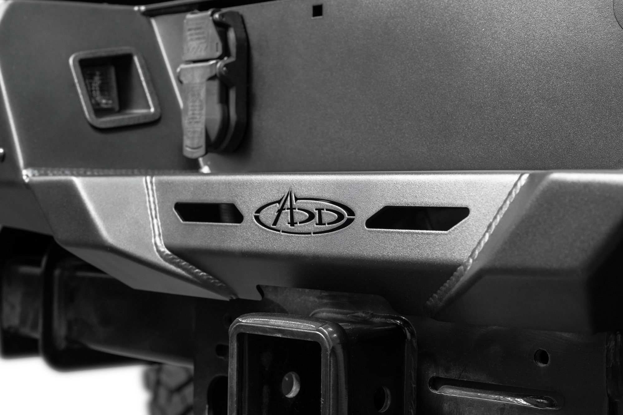 ADD Logo above hitch on the Stealth Fighter Rear Bumper for 2023-2026 Ford Super Duty
