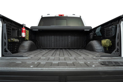 2023 Ford Super Duty Bed Cab Molle Panel Installed along with bedside molle panels