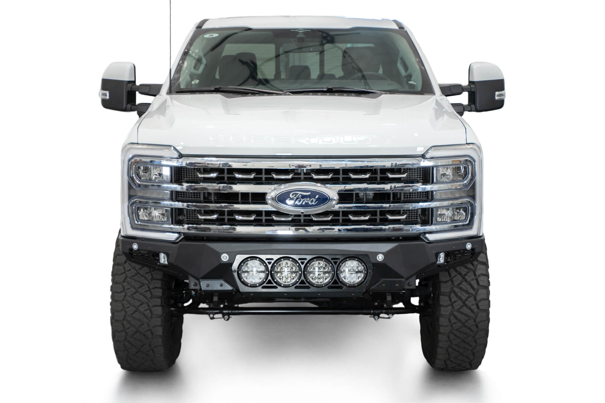 2023 Ford Super Duty Bomber Front Bumper with Rigid Industries Lights, Front Profile