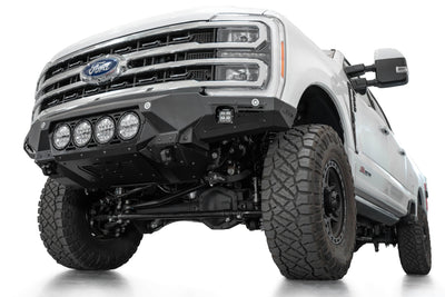 2023 Ford Super Duty Bomber Front Bumper with Rigid Industries LightsLow Angle View
