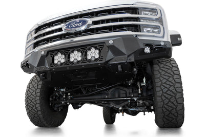 2023 Ford Super Duty Bomber Front Bumper with Baja Designs Lights, low profile angle
