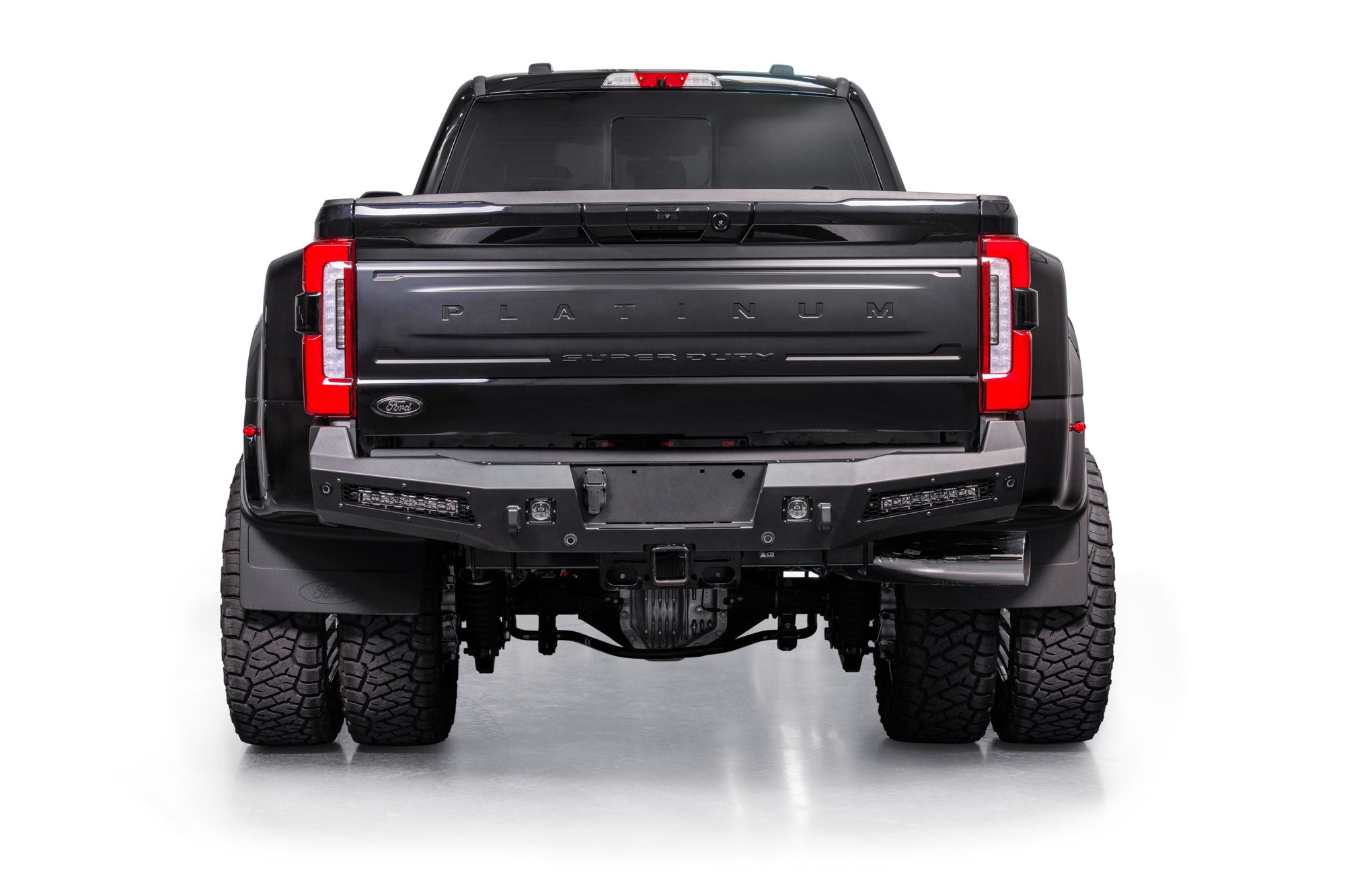 2023+ Ford Super Duty Honeybadger Rear Bumper Rear Profile