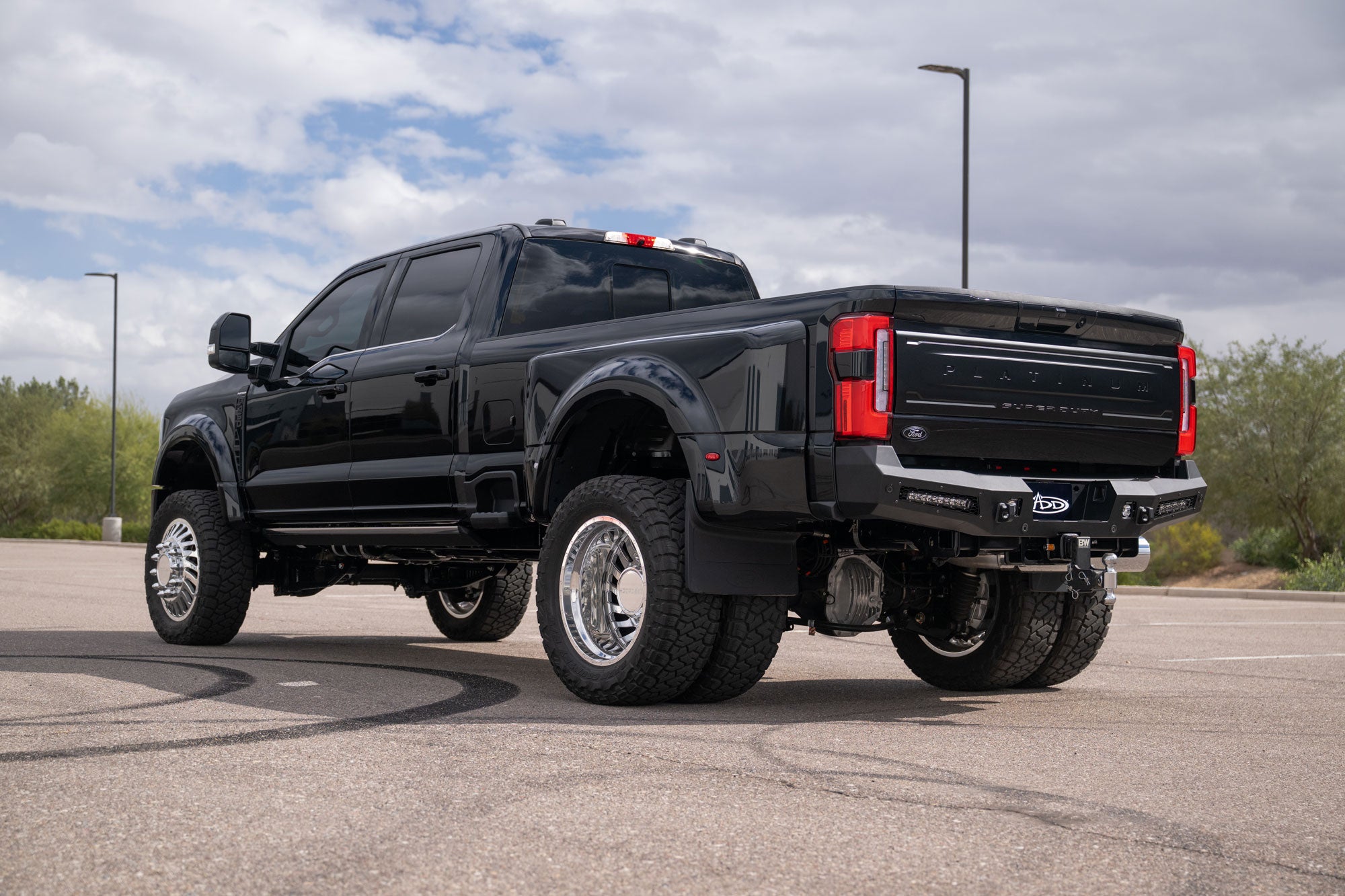 2023+ Ford Super Duty Honeybadger Rear Bumper outside