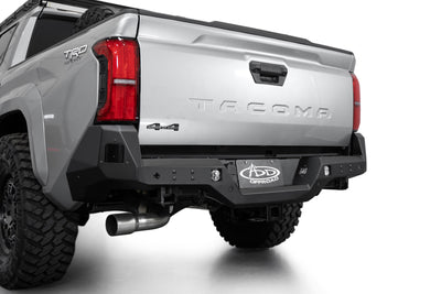 Evan-Fischer Rear Step Bumper With Hitch For 2016-2021 Toyota Tacoma - Black Powder Coat