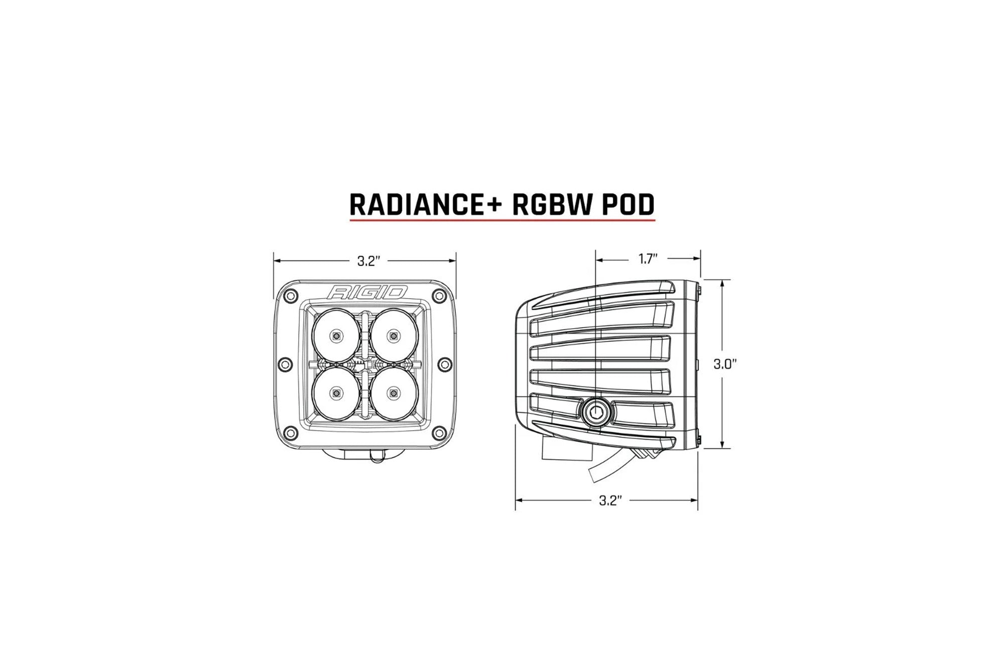 Rigid Industries | Radiance+ Pod RGBW Pair