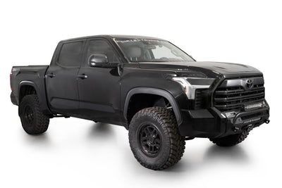 Full-truck view with Stealth Center Mount Front Bumper w Top Hoop for the 3rd Gen Toyota Tundra