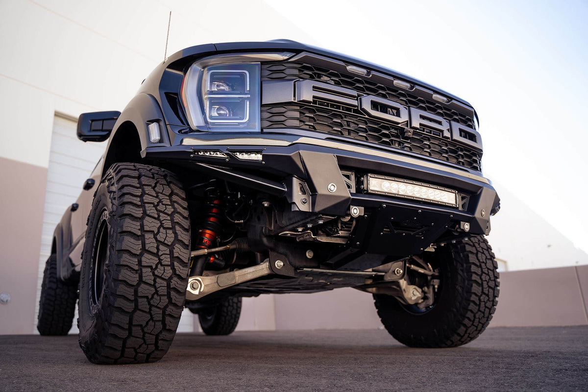 White Raptor R With Add Bumpaer 3rd Gen Raptor & Raptor R Front Bumper | Phantom Series