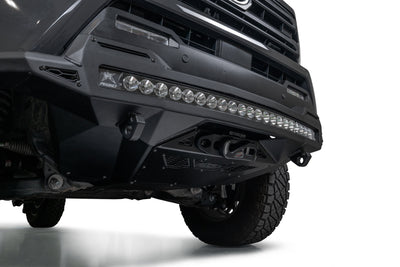 40" curved light bar on the Stealth Fighter Winch Front Bumper for the 4th Gen Toyota Tacoma