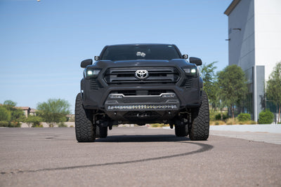 Front profile of the Stealth Fighter Winch Front Bumper for the 4th Gen Toyota Tacoma