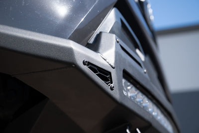 Mesh panel accent on the Stealth Fighter Winch Front Bumper for the 4th Gen Toyota Tacoma