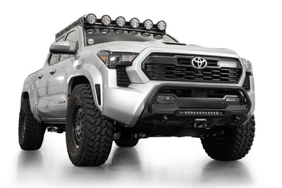 Corner Angle of the Stealth Center Mount Winch Front Bumper with Top Hoop for the 4th Gen Toyota Tacoma