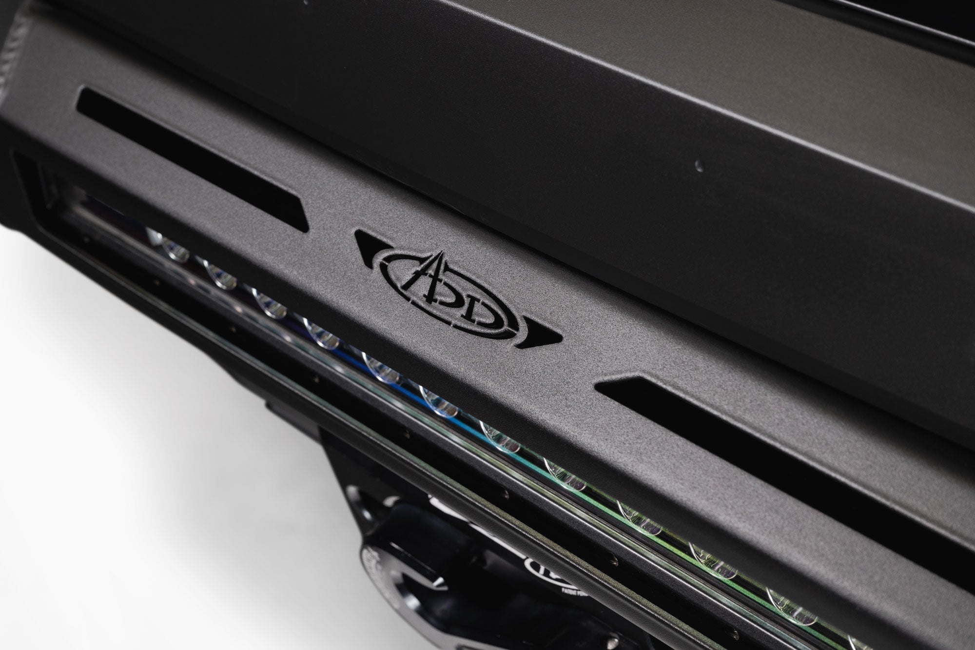 ADD Logo on the 2025 Toyota 4Runner Stealth Center Mount Front Bumper