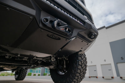 Outdoor installed 2025 Toyota 4Runner Skid Plate for Stealth Front Bumper