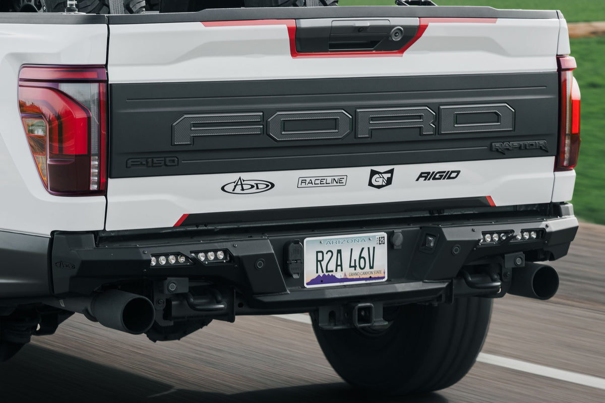 White Raptor R With Add Bumpaer 3rd Gen Raptor Rear Bumper | Phantom | ADD Offroad