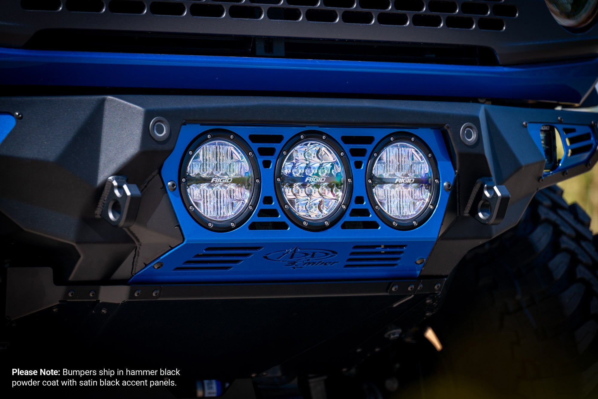 2021-2026 Ford Bronco Bomber Front Bumper (Rigid)