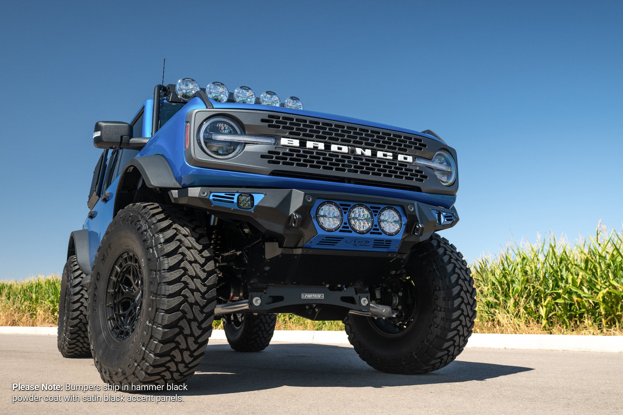 2021-2026 Ford Bronco Bomber Front Bumper (Rigid)