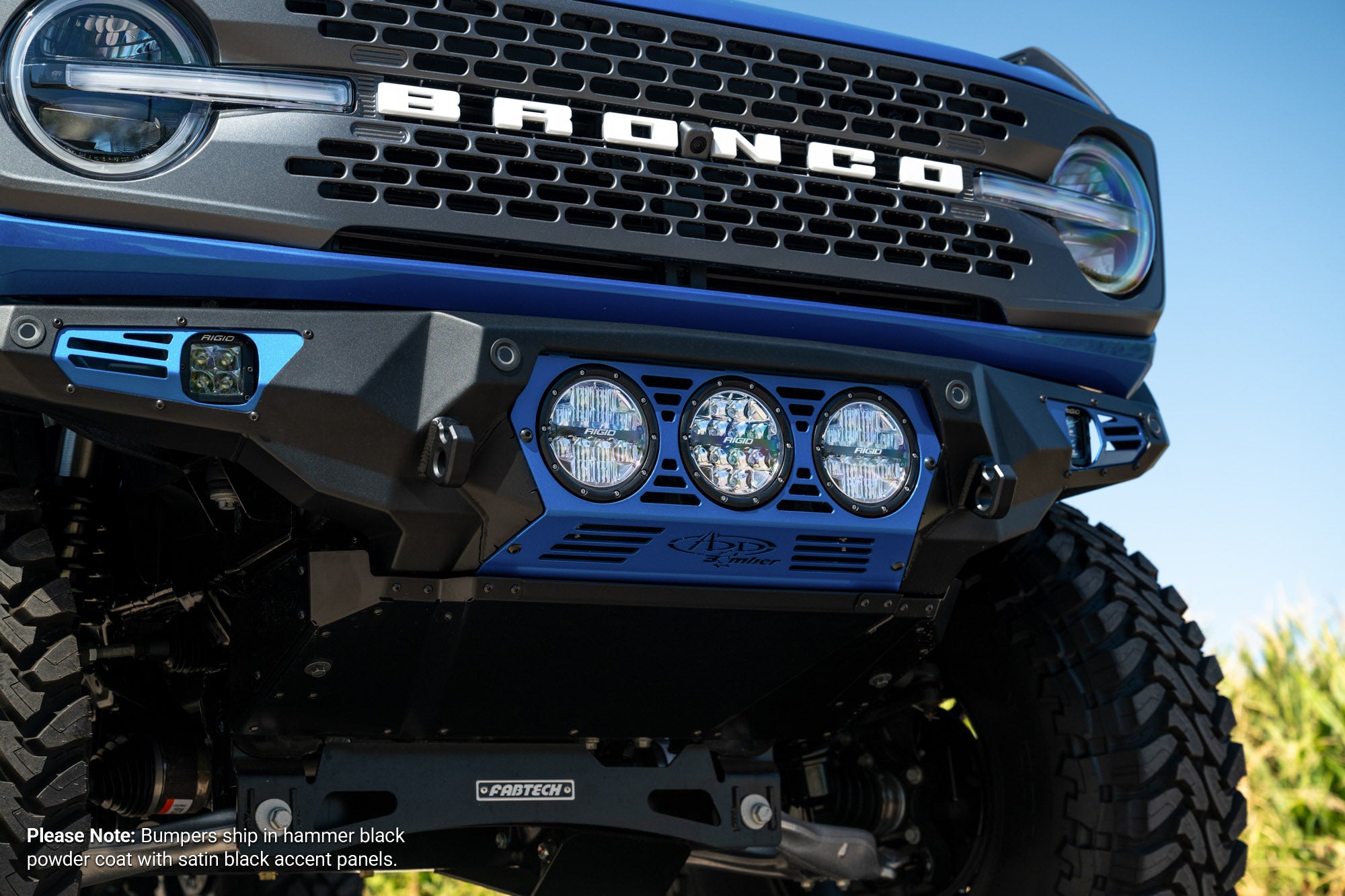 2021-2026 Ford Bronco Bomber Front Bumper (Rigid)