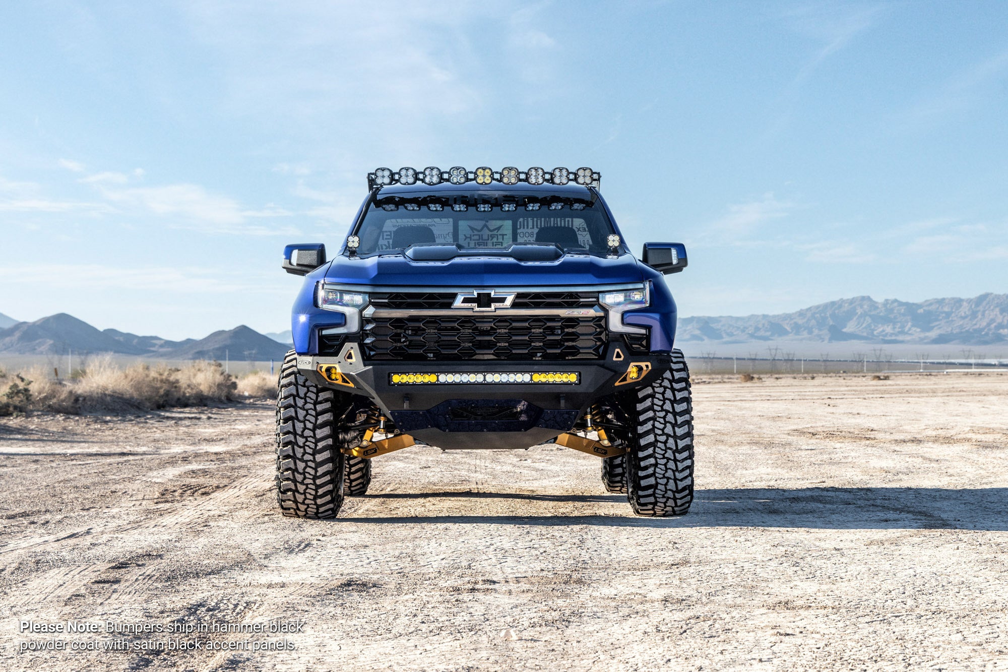 2022+ Chevy Silverado 1500 ZR2 Stealth Fighter Front Bumper