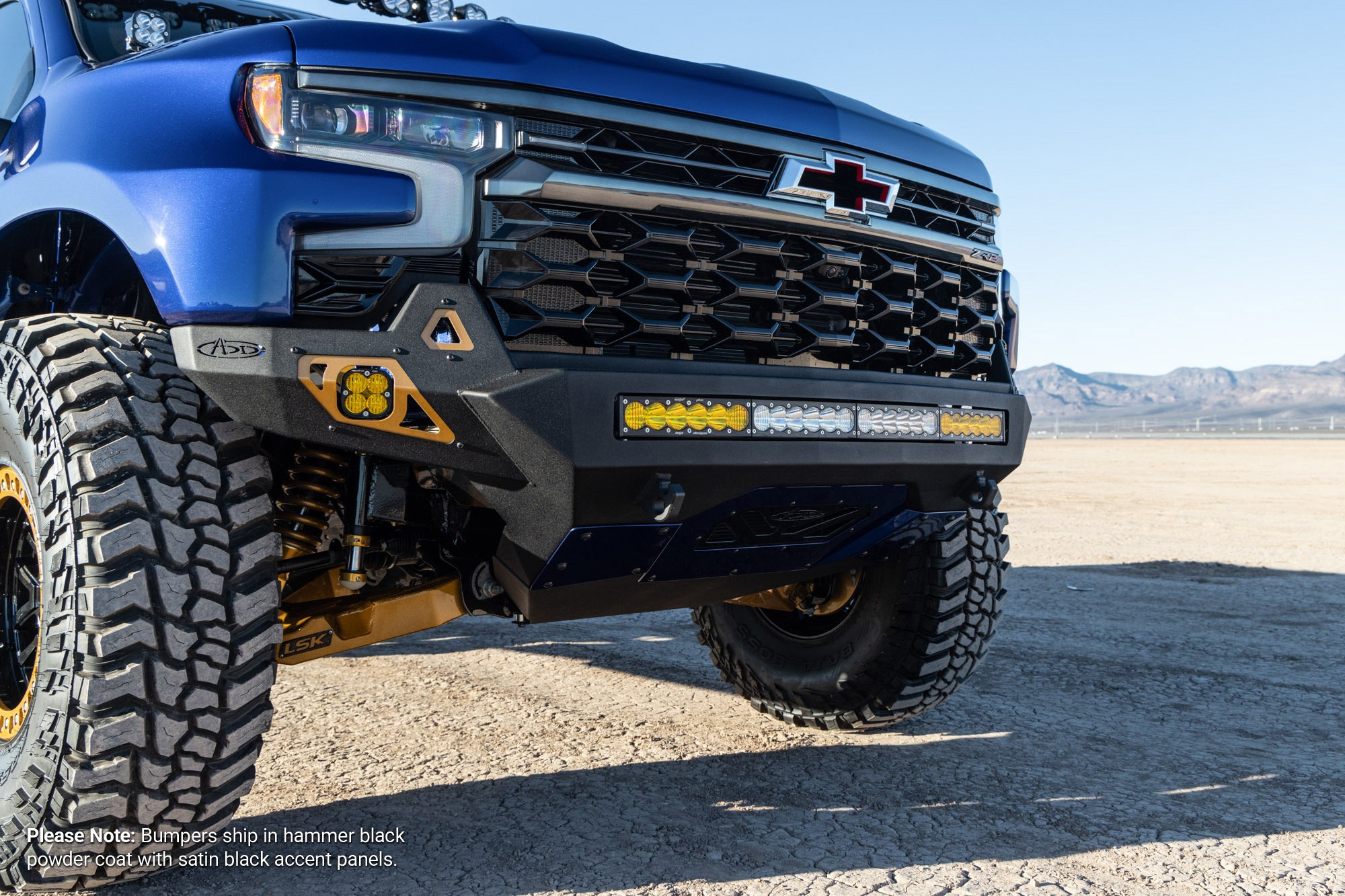 2022+ Chevy Silverado 1500 ZR2 Stealth Fighter Front Bumper