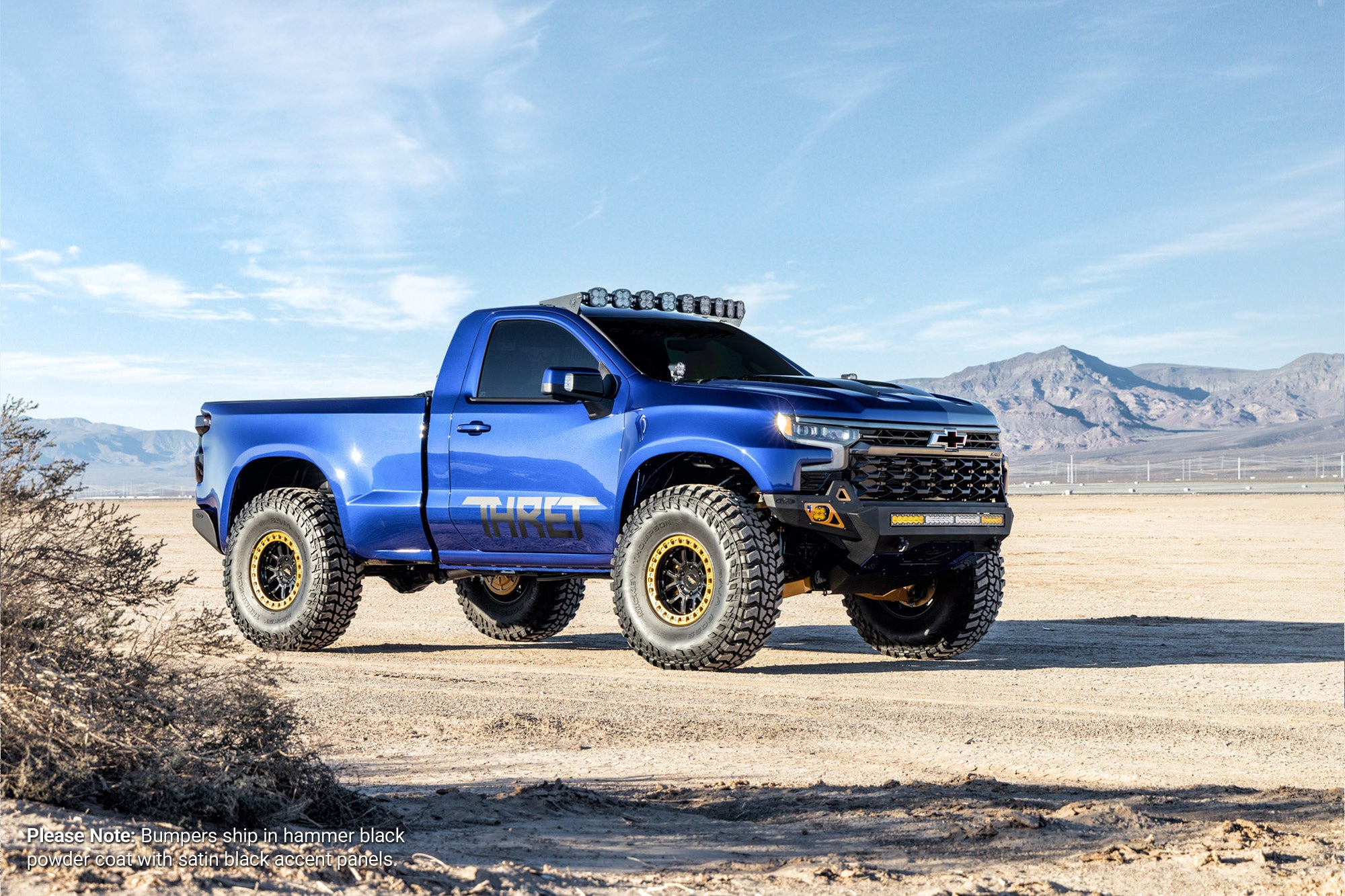 2022+ Chevy Silverado 1500 ZR2 Stealth Fighter Front Bumper