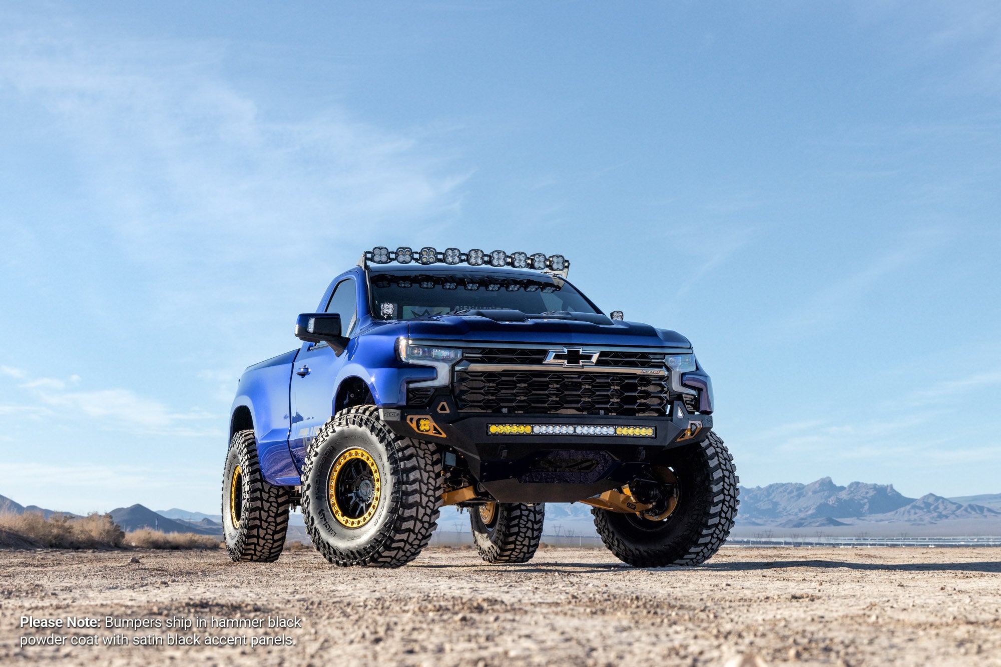 2022+ Chevy Silverado 1500 ZR2 Stealth Fighter Front Bumper
