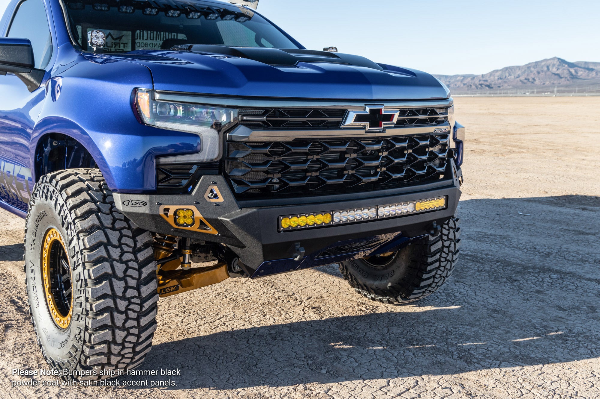 2022+ Chevy Silverado 1500 ZR2 Stealth Fighter Front Bumper