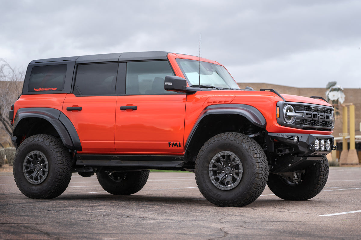 Bronco Raptor R Front View Bronco Raptor Front Bumper | Bomber Series With Rigid Lighting
