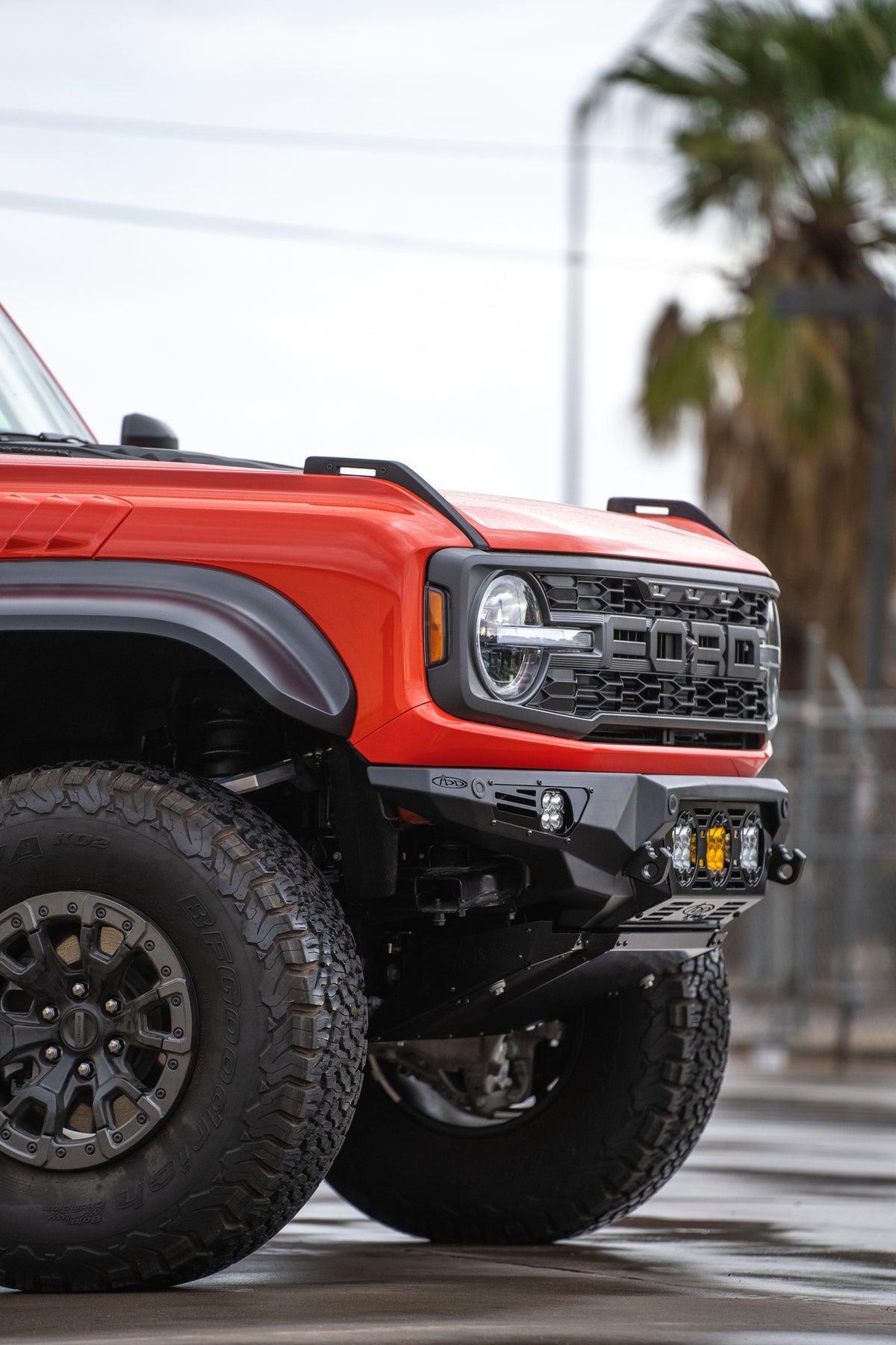 Bronco Raptor Front Bumper | Bomber Series With Baja Designs Lighting