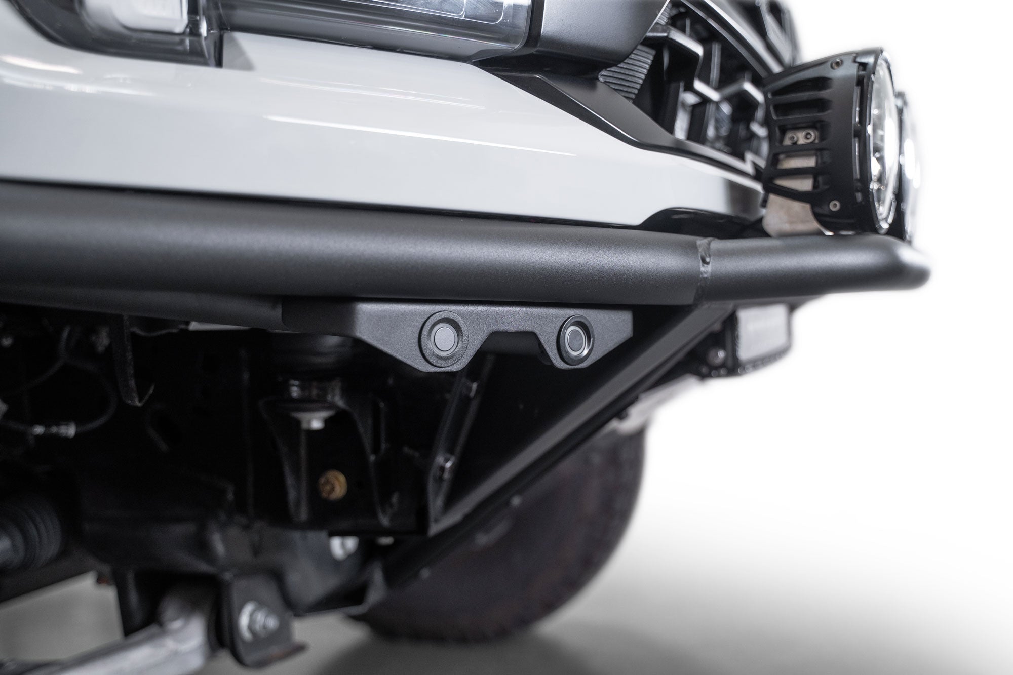 Close view of sensors of installed mounted