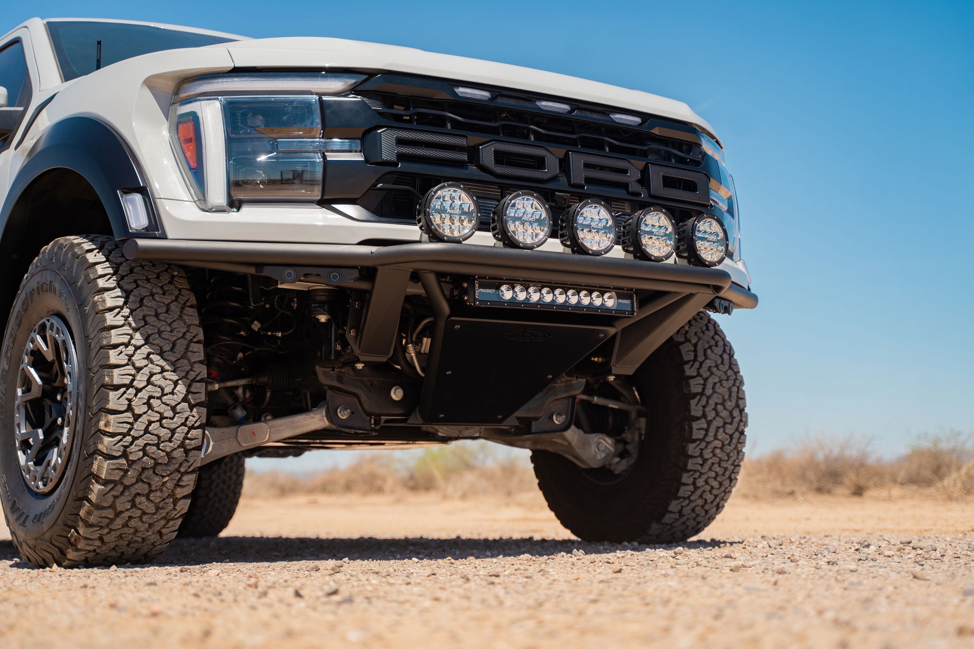 2021+ Ford F-150 Raptor Pro Plus Frame Cut Front Bumper | 20-inch Light Bar