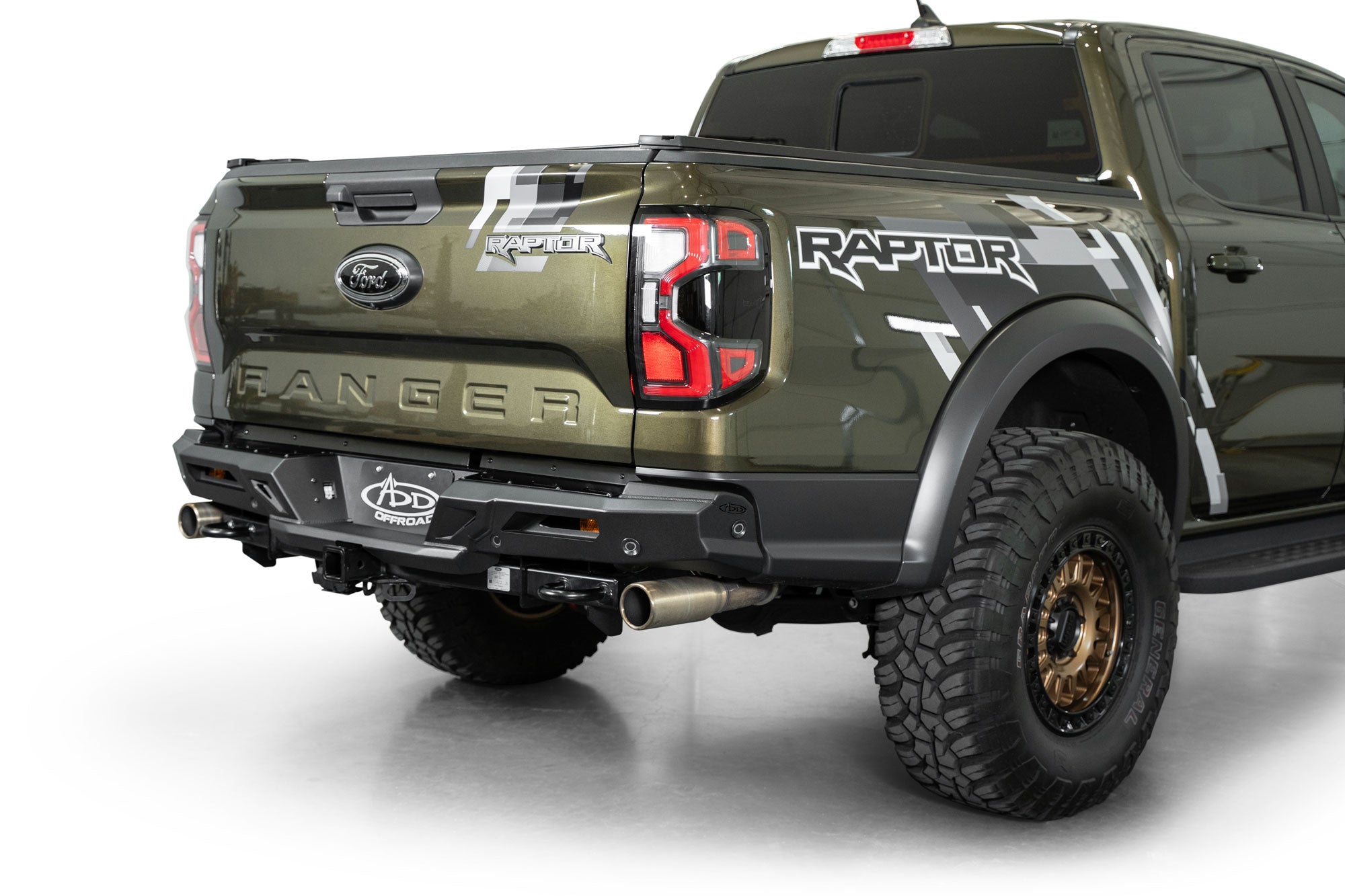 All factory features retained with the ADD Edge Rear Bumper for the Ford Ranger Raptor