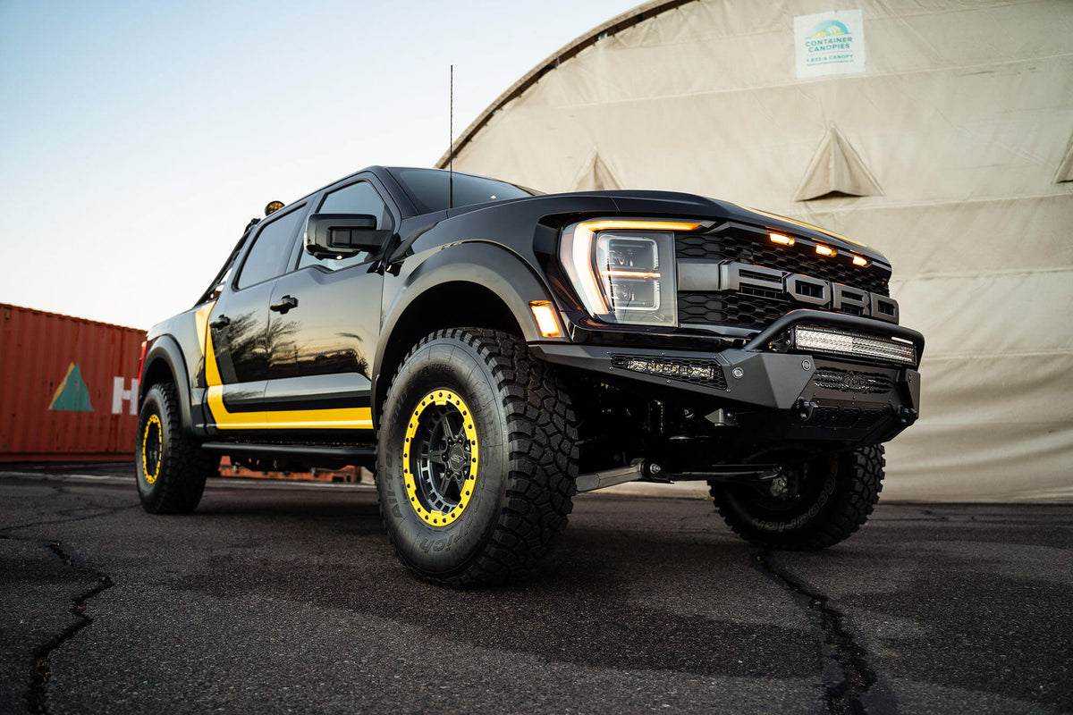 2021-2026 Ford F-150 Raptor/Raptor R HoneyBadger Front Bumper w/ Top Hoop