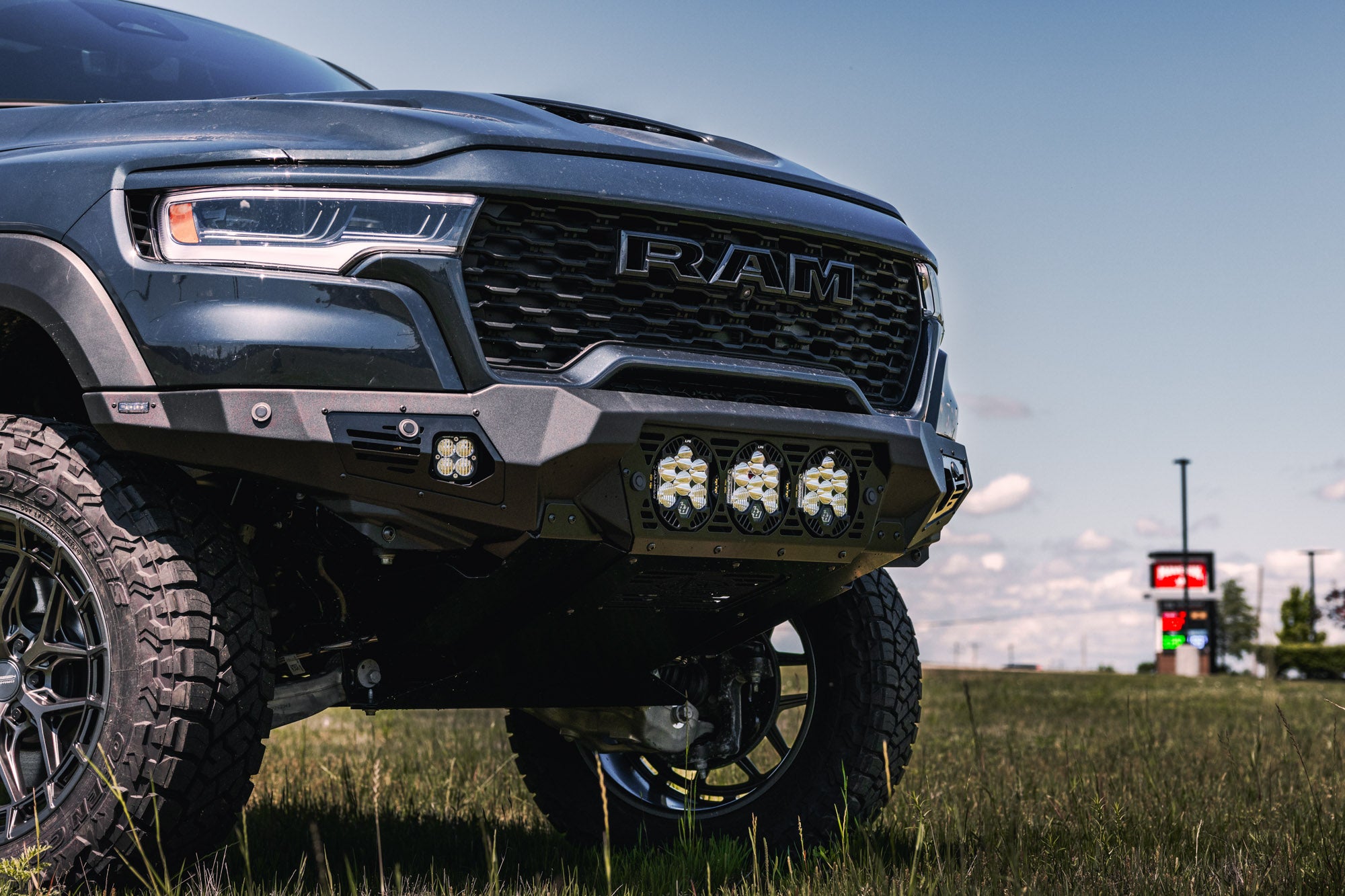 2025-2026 Ram RHO Bomber Front Bumper (Baja)