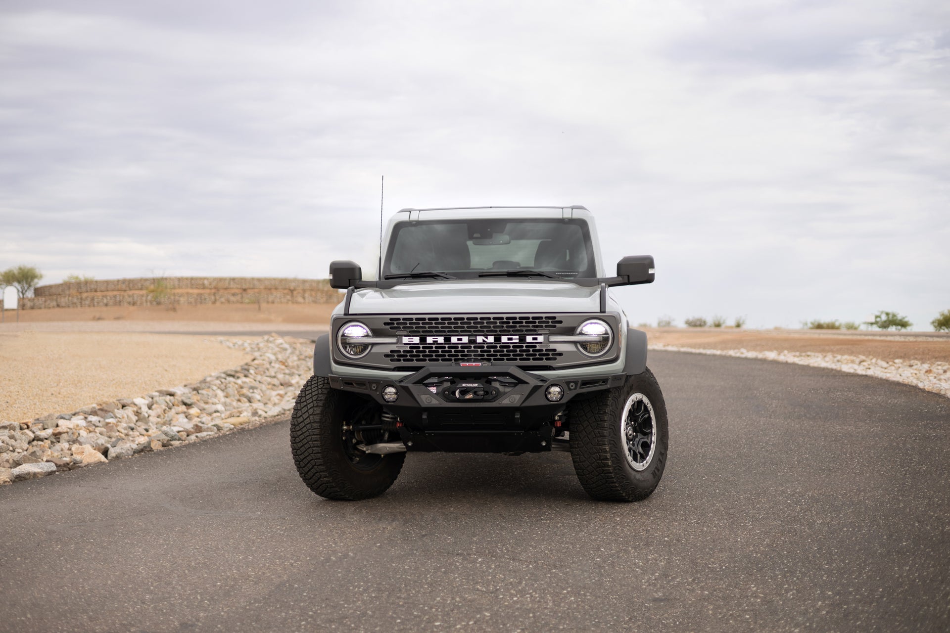 On the trail with the 2021-2023 Ford Bronco Krawler Front Bumper - Standard
