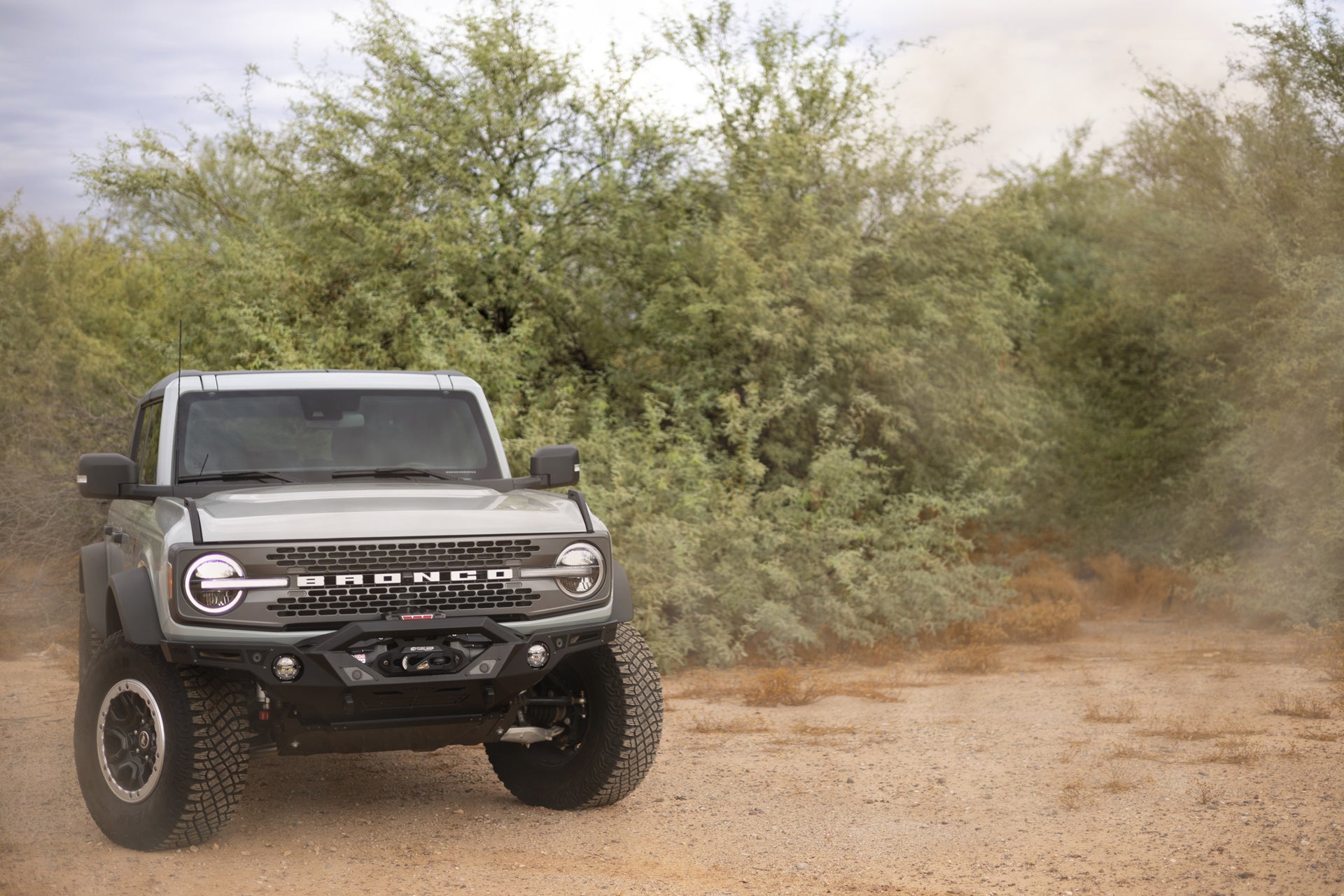 On the trail with the 2021-2023 Ford Bronco Krawler Front Bumper