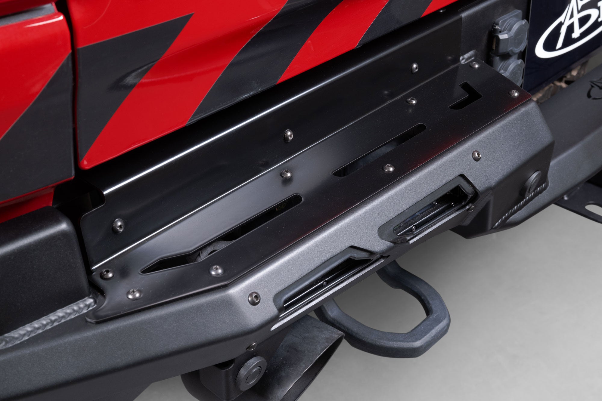 Tow hooks are retained with the 2025 Ram RHO Phantom Rear Bumper