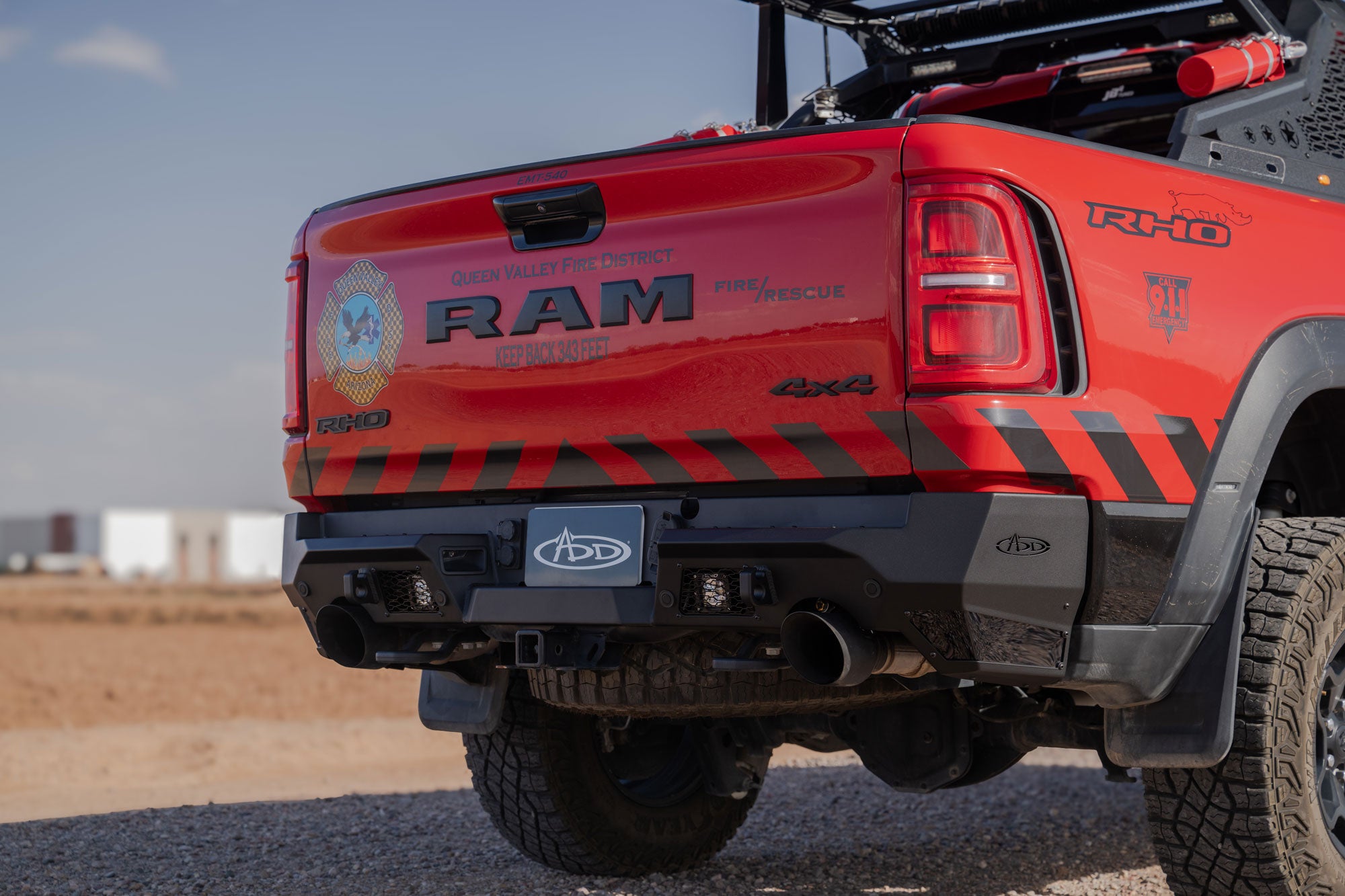 2025 Ram RHO Stealth Fighter Rear Bumper