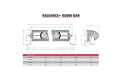 Rigid Industries Radiance+ 20 Inch RGBW Light Bar