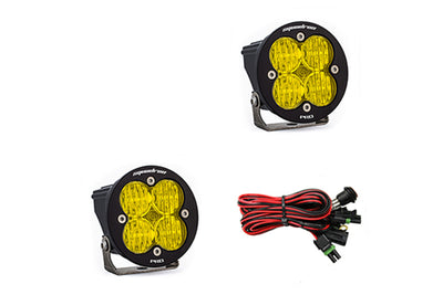 Squadron-R Pro Black LED Light Pod Pair, Amber Wide/Cornering Lens