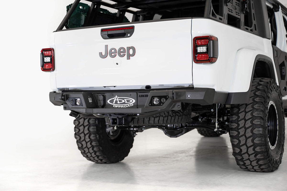 2020gladiator Rear 2020-2023 Jeep Gladiator JT Stealth Fighter Rear Bumper | ADD Offroad