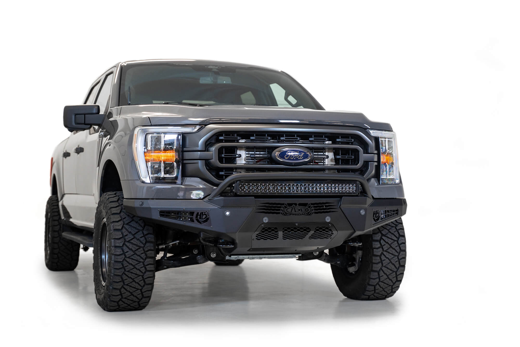 2021 Ford F-150 aftermarket front bumper 