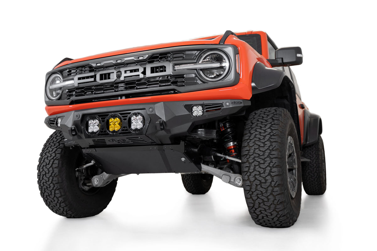 Bronco Raptor Front Bronco Raptor Front Bumper | Bomber Series With Baja Designs Lighting