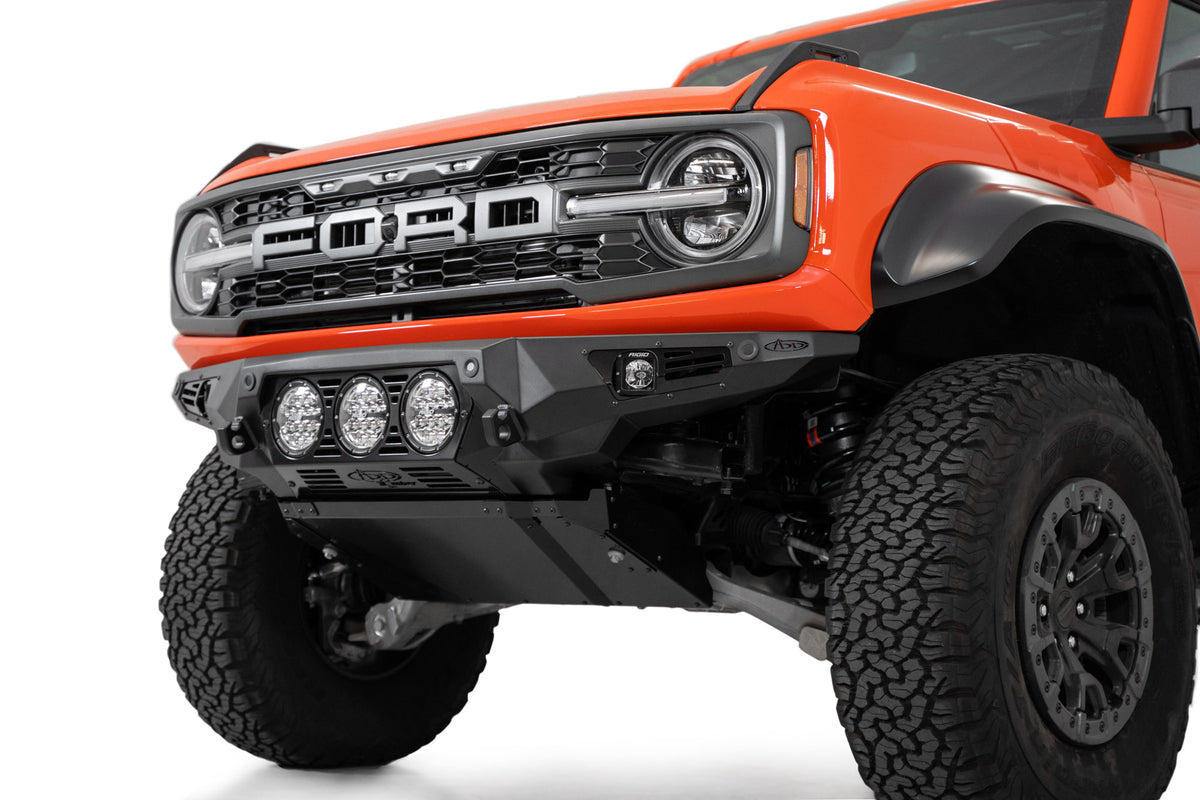 Bronco Raptor Front Bronco Raptor Front Bumper | Bomber Series With Rigid Lighting